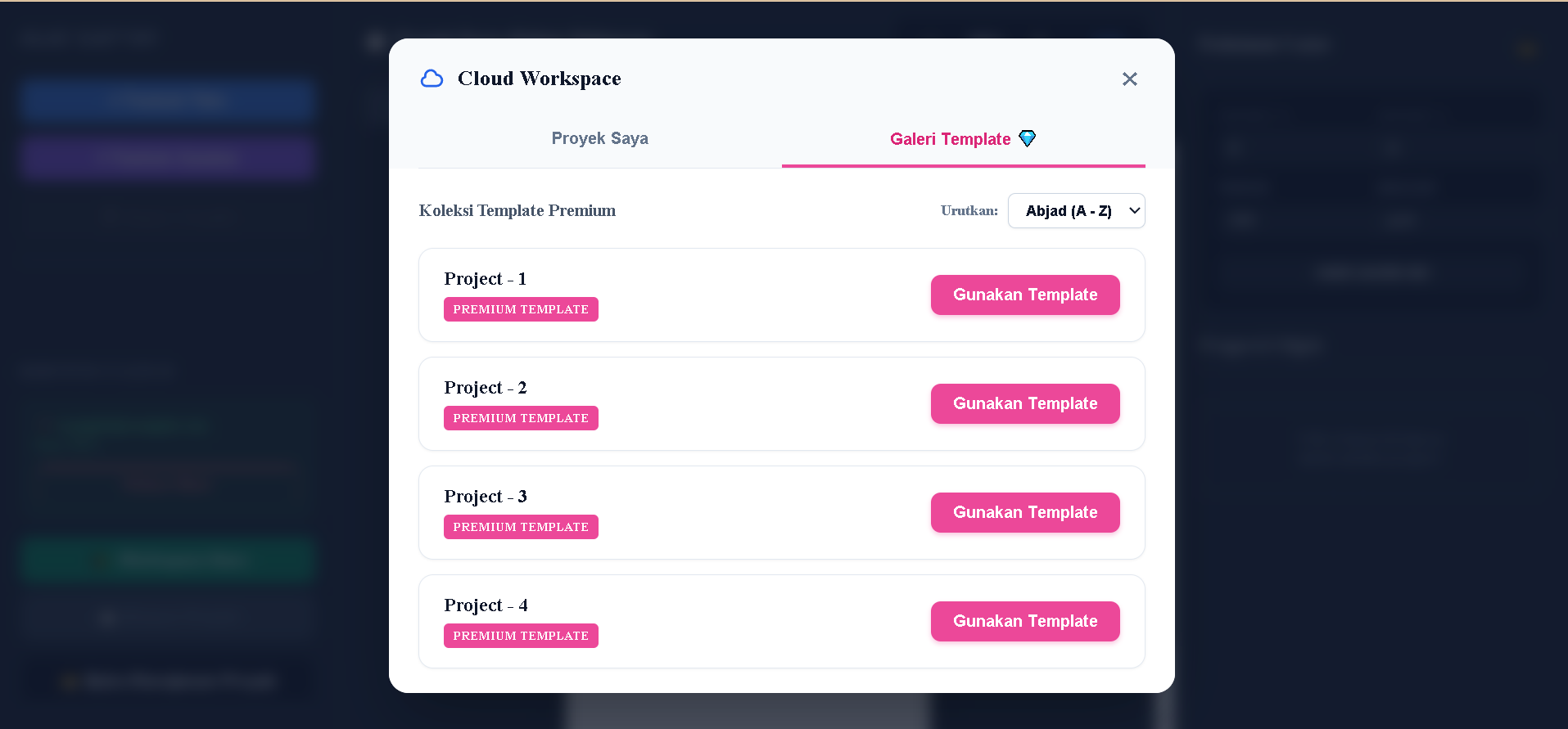 Interface Web Editor