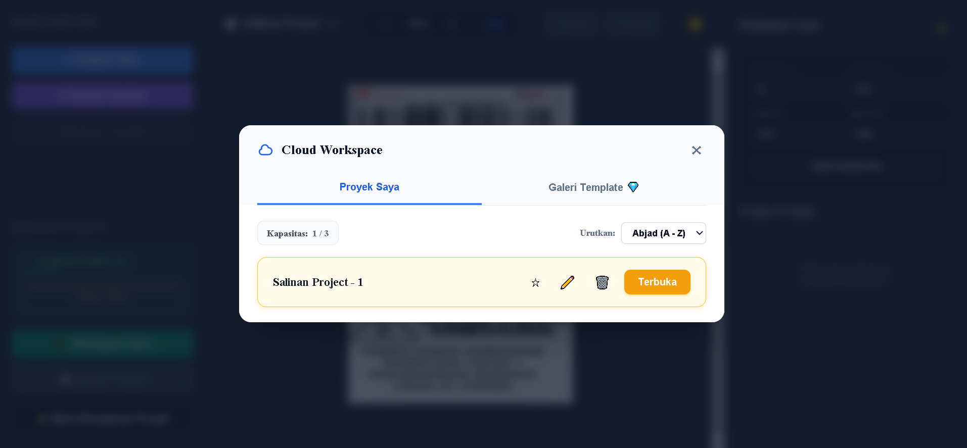 Interface Web Editor